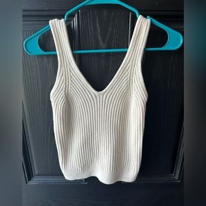 Cropped women’s sweater tank, size medium.